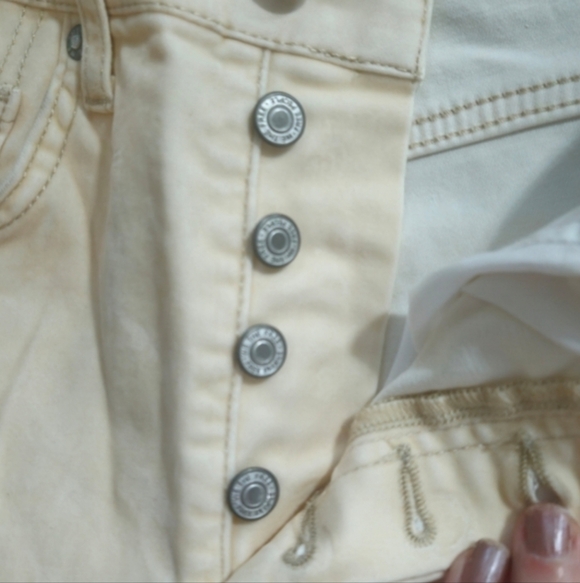 Free People Sweet Jane Velvet Skinny Pants Pearl 25 - Picture 11 of 11